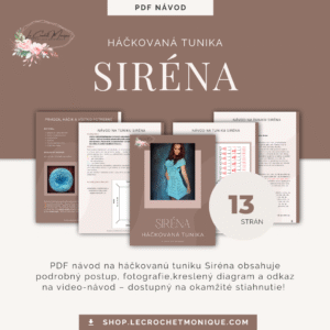 Háčkovaná tunika Siréna - pdf návod