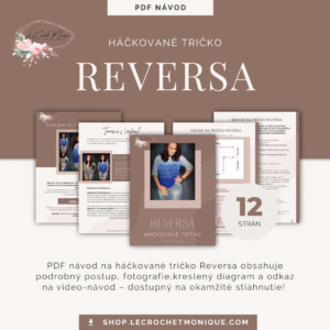 Háčkované tričko Reversa - pdf návod