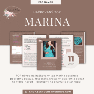 Háčkovaný top Marina - pdf návod